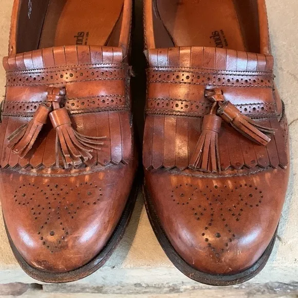Allen Edmonds size 9.5 Bridgeton brown leather loafers
