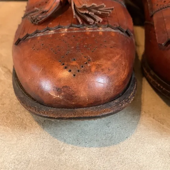 Allen Edmonds size 9.5 Bridgeton brown leather loafers