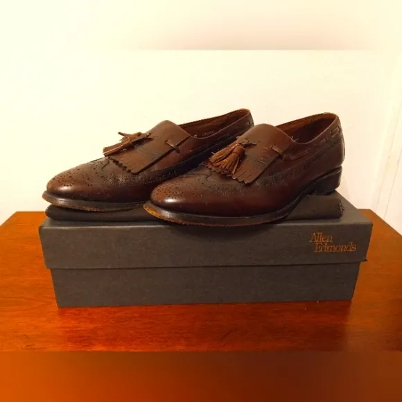 Allen Edmonds wingtip tassel loafers