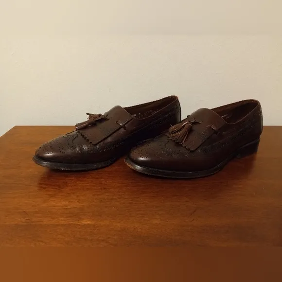 Allen Edmonds wingtip tassel loafers