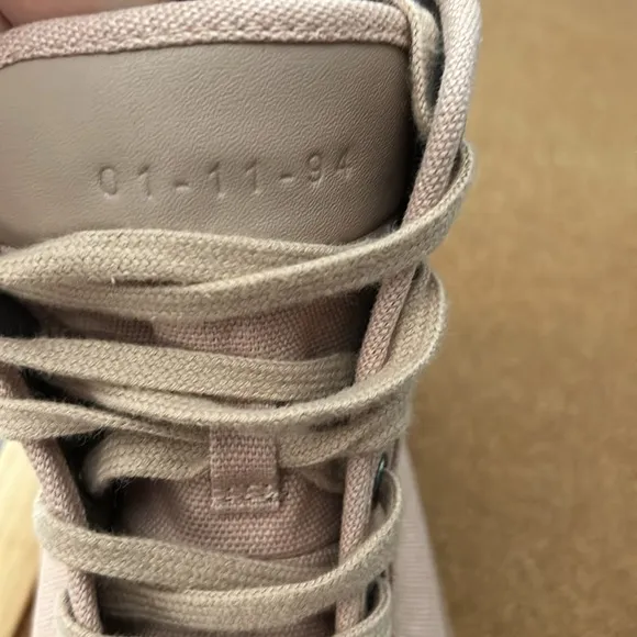 AllSaints Canvas High Top Sneakers Light Pink size 38 US 7