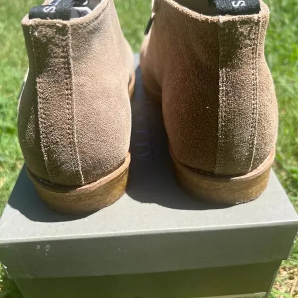 AllSaints Luke Suede Desert Boots in Taupe