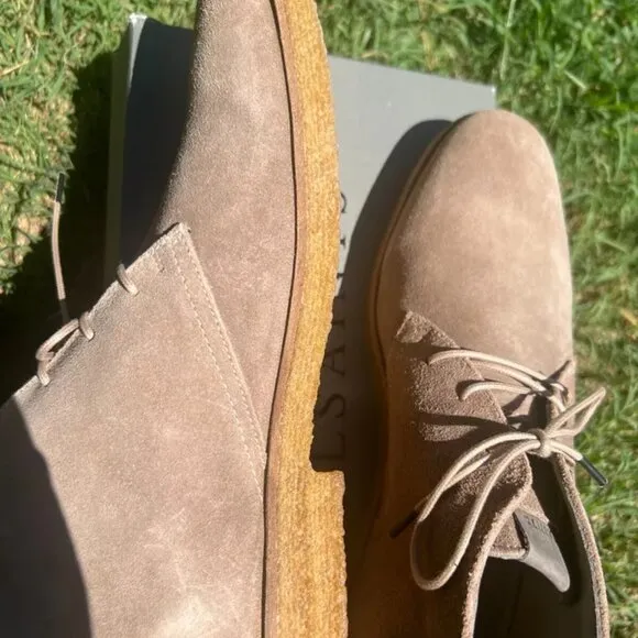 AllSaints Luke Suede Desert Boots in Taupe