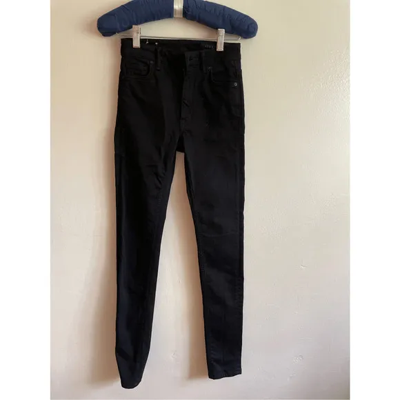 ALLSAINTS  Stilt High-Rise Skinny Jeans in Jet Black size 24