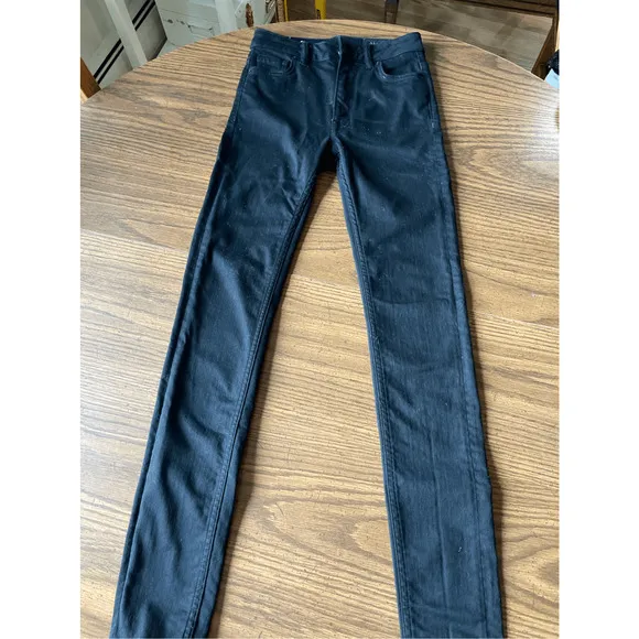 ALLSAINTS  Stilt High-Rise Skinny Jeans in Jet Black size 24