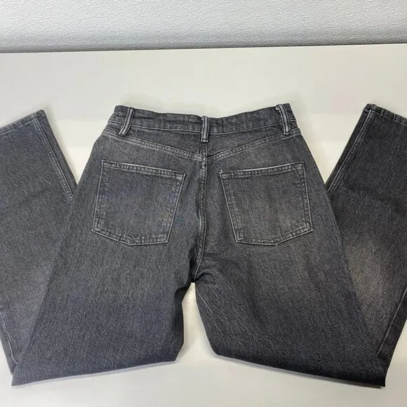 AllSaints Women's IDA EMB Cropped Jeans – Size 28 – Black Denim – NWT
