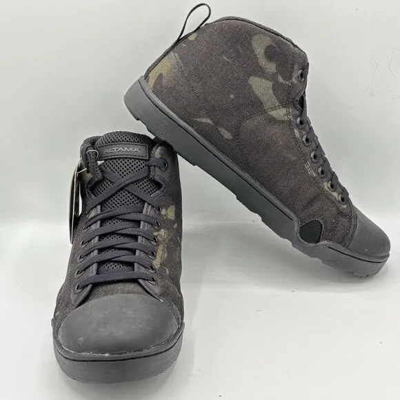 Altama Men's MARITIME ASSAULT MID #333051 Sz 9W Black Canvas Tactical Shoes