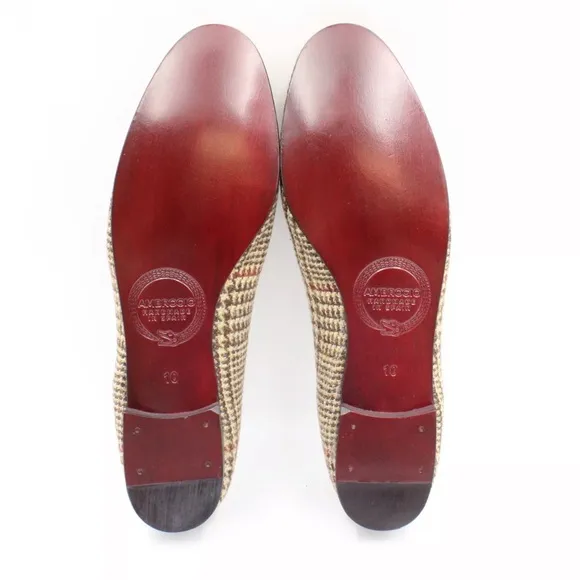 Ambrogio‎ Dellamoda Horsebit Loafers in Rose Houndstooth Size US 10