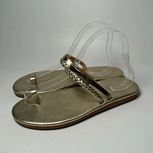 Ancient Greek Gold Top Strap Comfort Sandals