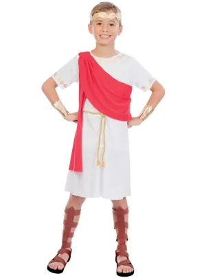 Ancient Roman Toga Boys Fancy Dress Costume