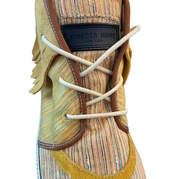 Android Homme Mach 2 Fringe Sneaker Shoes Lace Up Boho Urban Art Western Size 11
