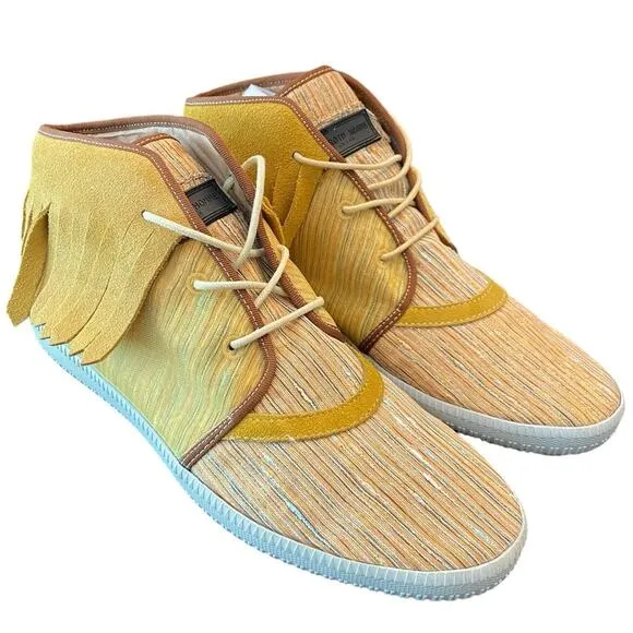 Android Homme Mach 2 Fringe Sneaker Shoes Lace Up Boho Urban Art Western Size 11