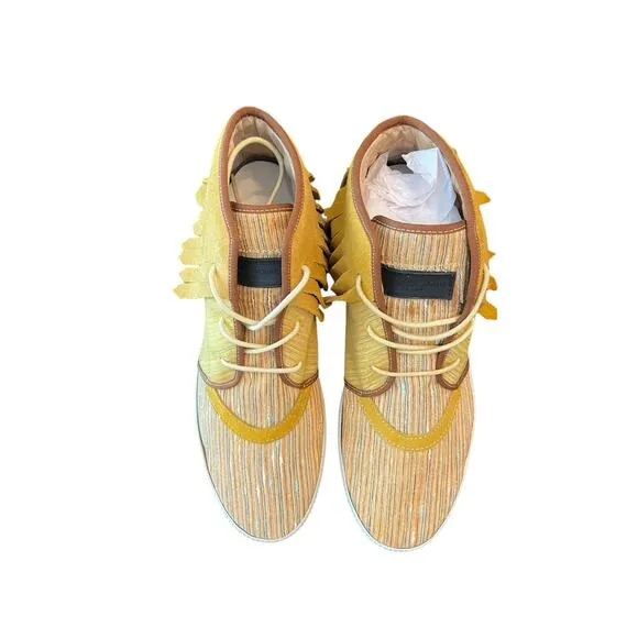 Android Homme Mach 2 Fringe Sneaker Shoes Lace Up Boho Urban Art Western Size 11