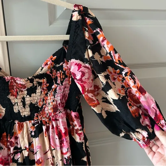 Anthropologie Blossom Floral Maxi Dress