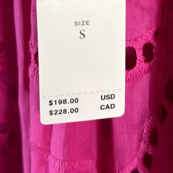 ANTHROPOLOGIE by MAEVE Belrose Eyelet Maxi Dress Pink Dress Size small