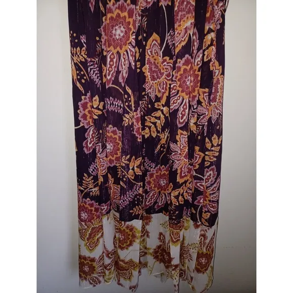 Anthropologie Donna Morgan Womens Liv Floral Midi Dress Sz Us 2 BHLDN Reg $228
