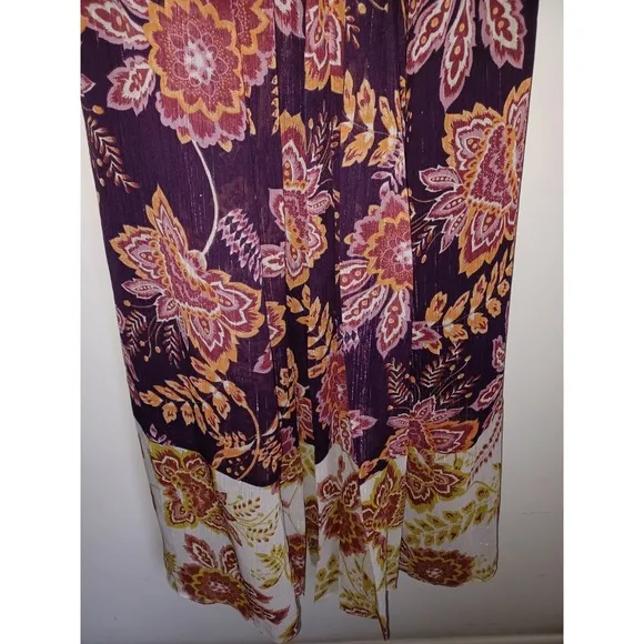 Anthropologie Donna Morgan Womens Liv Floral Midi Dress Sz Us 2 BHLDN Reg $228
