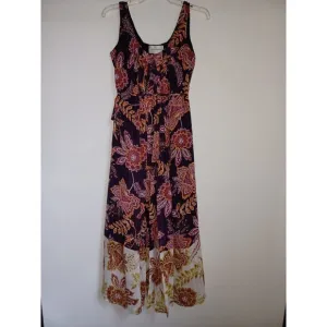 Anthropologie Donna Morgan Womens Liv Floral Midi Dress Sz Us 2 BHLDN Reg $228
