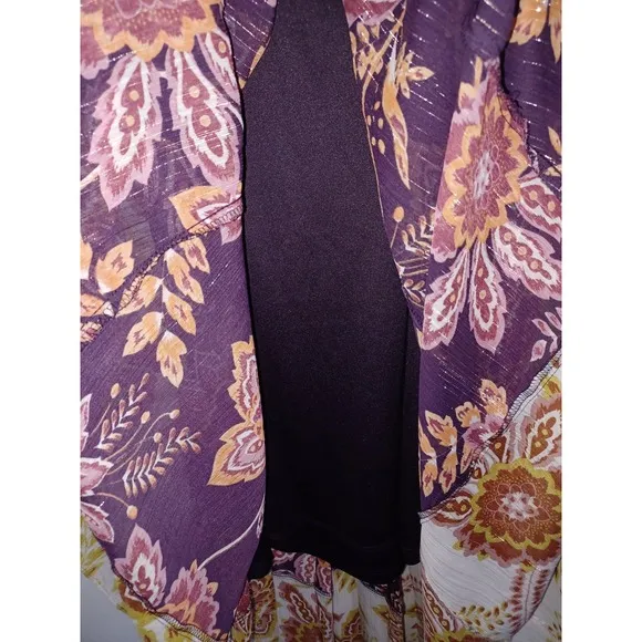 Anthropologie Donna Morgan Womens Liv Floral Midi Dress Sz Us 2 BHLDN Reg $228
