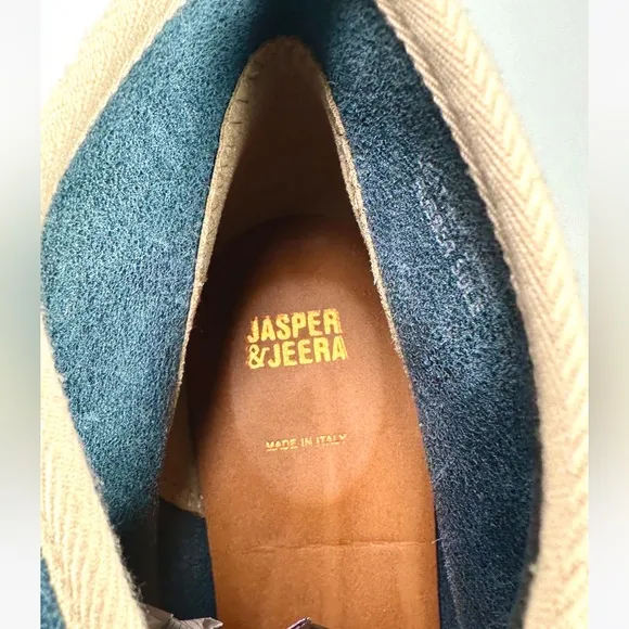 Anthropologie Jasper &amp; Jeera Blue Suede Yuma Booties