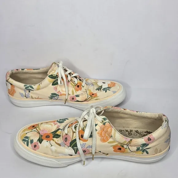 Anthropologie Keds X Rifle Paper Co. Lively Floral Sneakers Women's Size 10