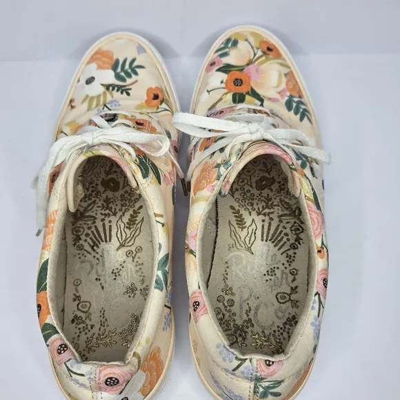 Anthropologie Keds X Rifle Paper Co. Lively Floral Sneakers Women's Size 10