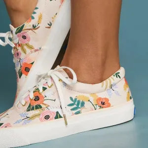 Anthropologie Keds X Rifle Paper Co. Lively Floral Sneakers Women's Size 10