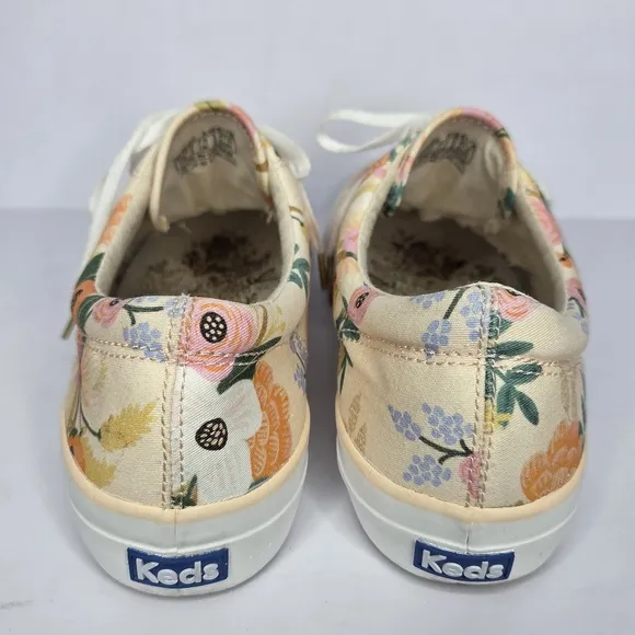 Anthropologie Keds X Rifle Paper Co. Lively Floral Sneakers Women's Size 10