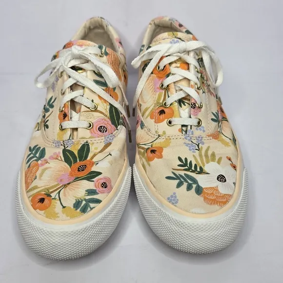 Anthropologie Keds X Rifle Paper Co. Lively Floral Sneakers Women's Size 10