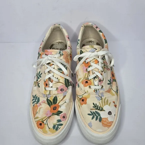 Anthropologie Keds X Rifle Paper Co. Lively Floral Sneakers Women's Size 10