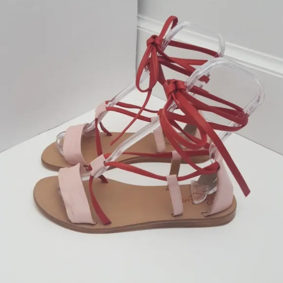 Anthropologie Liendo leather strappy sandals sz 8