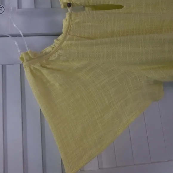 Anthropologie Maeve Selah High-Low Maxi Cotton Dress Neon M