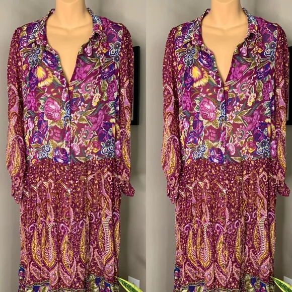 Anthropologie Nikole Maxi Shirtdress