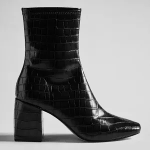 Anthropologie Silent D Carina Careful Stretch Heeled Ankle Boots