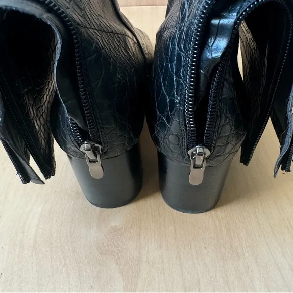Anthropologie Silent D Carina Careful Stretch Heeled Ankle Boots