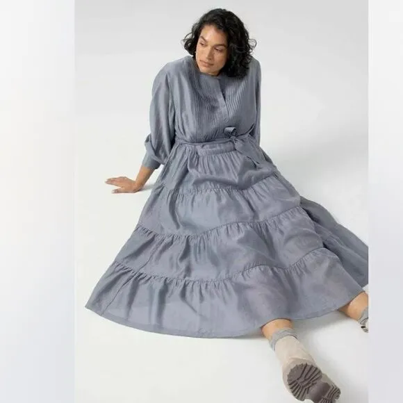 Anthropologie x Mare Mare Agosta Tiered Midi Dress Size S