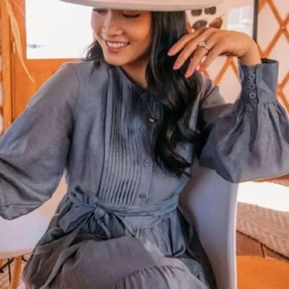 Anthropologie x Mare Mare Agosta Tiered Midi Dress Size S
