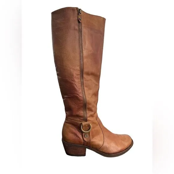 ANTONIO MELANI Leather Distressed Shae Cuissardes Riding Boots