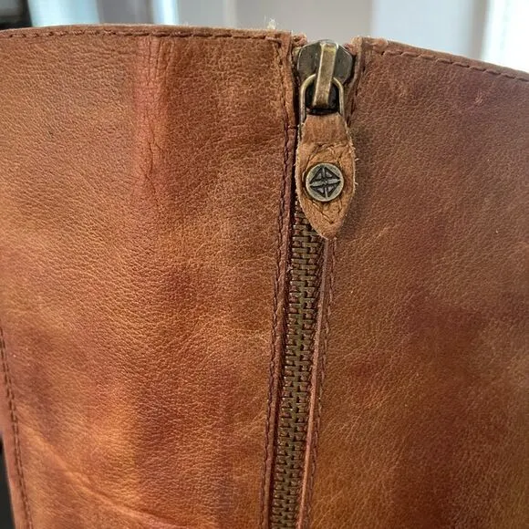 ANTONIO MELANI Leather Distressed Shae Cuissardes Riding Boots