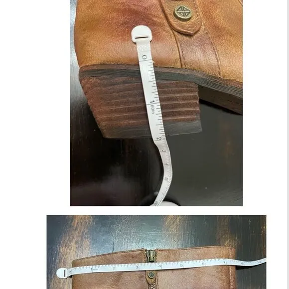 ANTONIO MELANI Leather Distressed Shae Cuissardes Riding Boots
