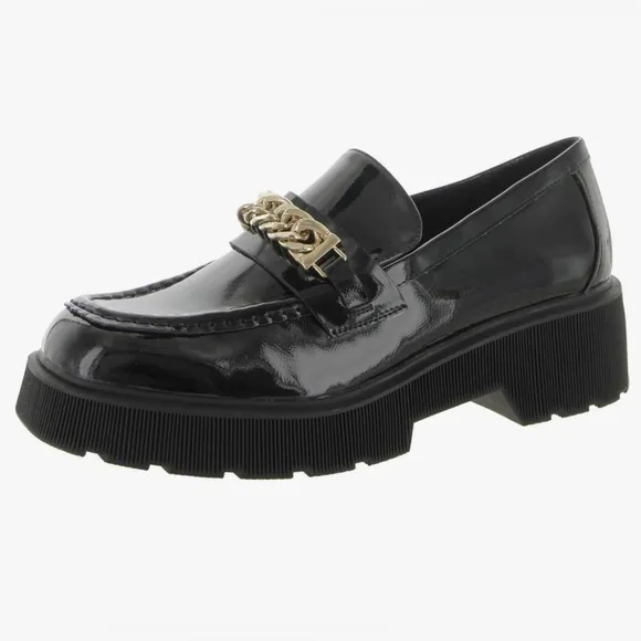 Aqua Womens BLAKE PatentFlats Slip On Loafers