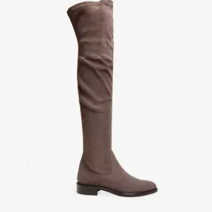 Aquatalia Gisele Over the Knee Boots in Taupe