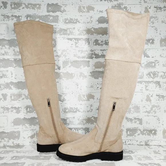 AQUATALIA Mira OTK Stretch Suede Waterproof Over the Knee Boot M763