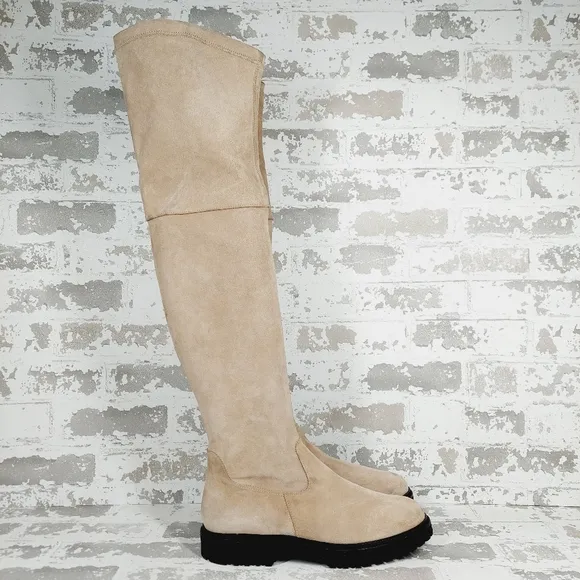 AQUATALIA Mira OTK Stretch Suede Waterproof Over the Knee Boot M763
