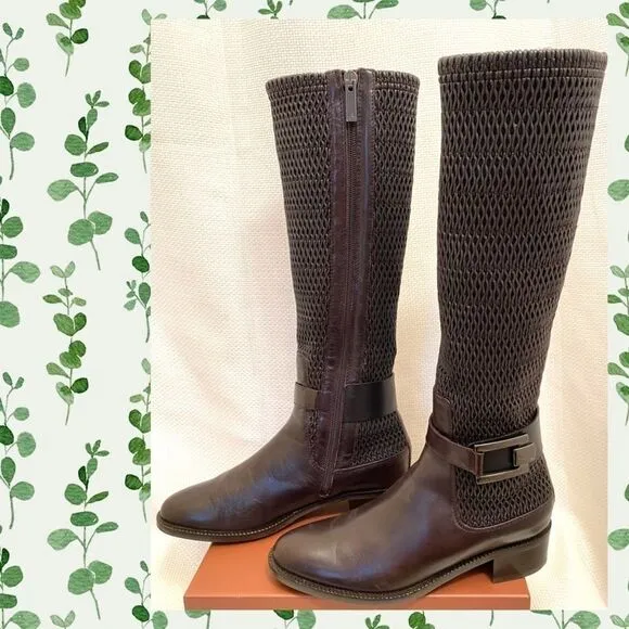 Aquatalia RARE stretch leather riding boots size 6