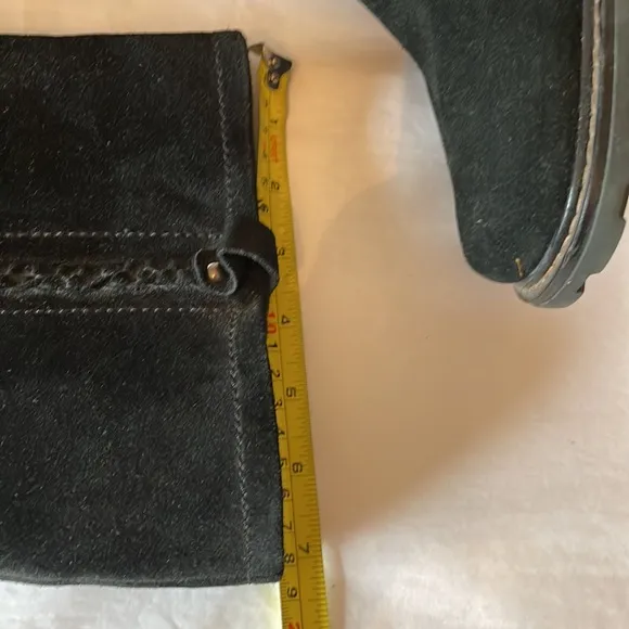 Aquatalia tall black suede like  boots size 10