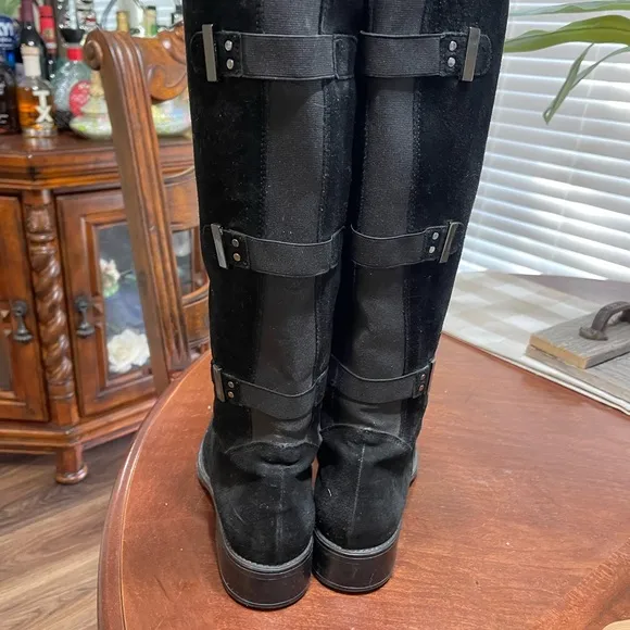 Aquatalia Women’s Suede Weatherproof Riding Boots
