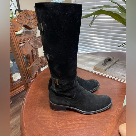 Aquatalia Women’s Suede Weatherproof Riding Boots