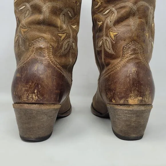 Ariat Boots Womens 6B Brown Leather Desert Holly Western Cowgirl Rodeo 10014100