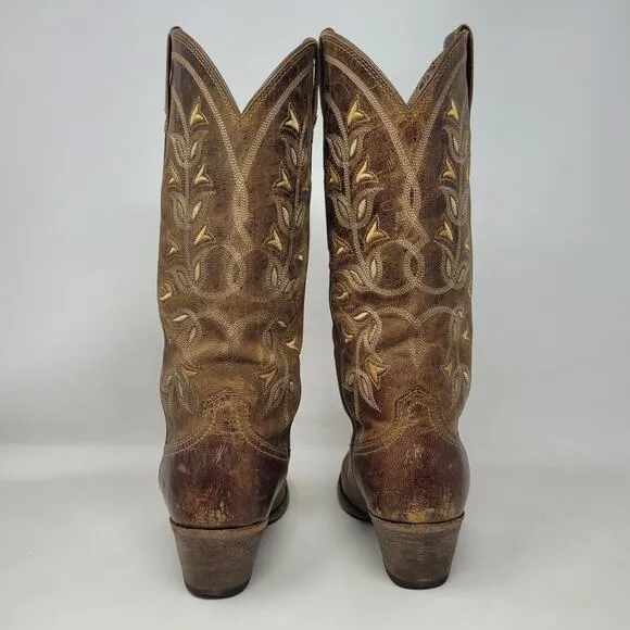 Ariat Boots Womens 6B Brown Leather Desert Holly Western Cowgirl Rodeo 10014100